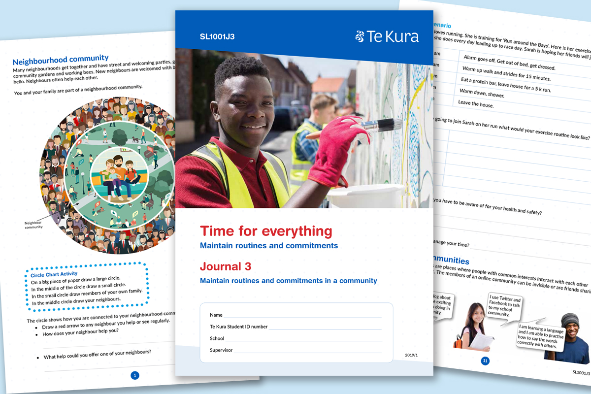 Graphic design for Learning resource, Te Kura