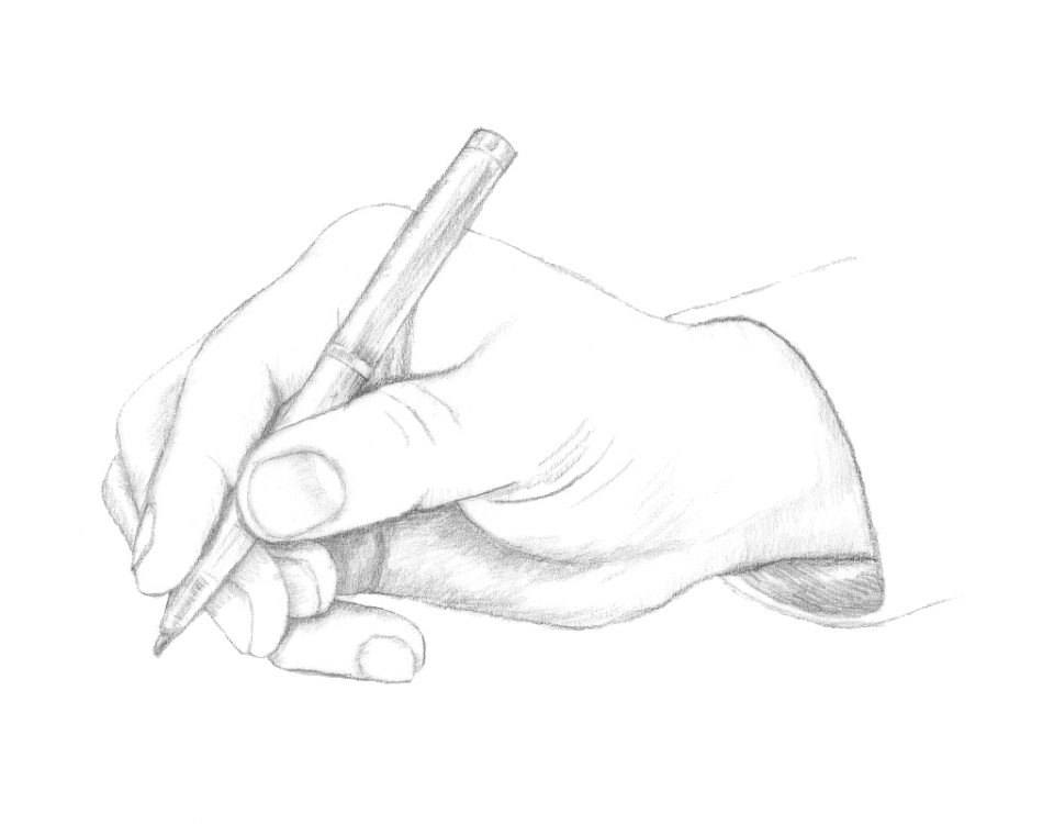Writing Hand illustration