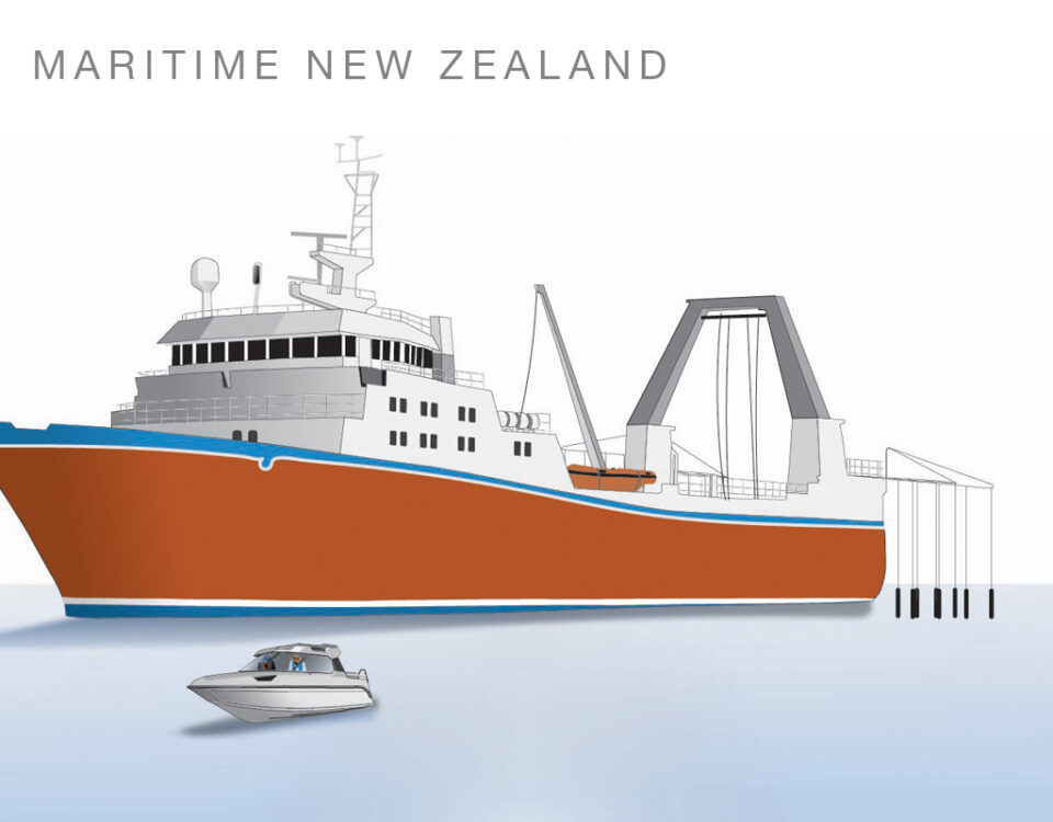 Maritime New Zealand – Digital illustration showing scale